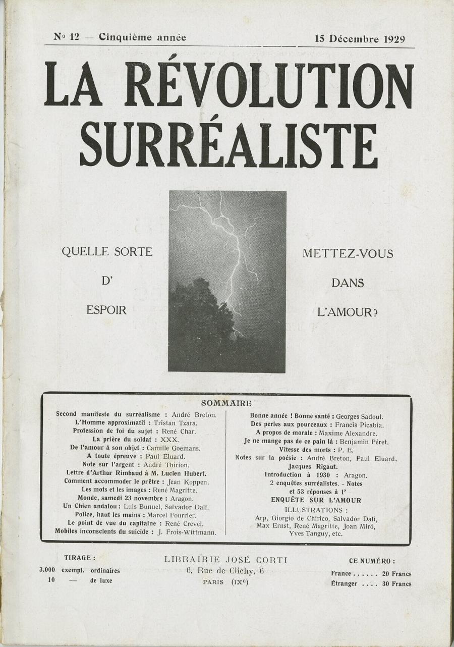 La révolution surréaliste