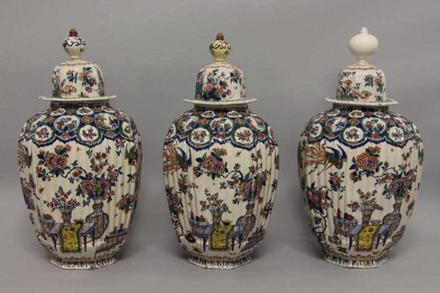 set of ornamental jars