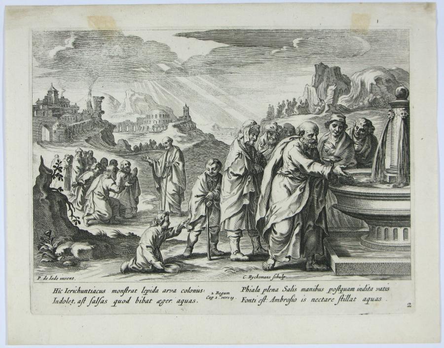 Elisha Throws Salt into the Well of Jericho