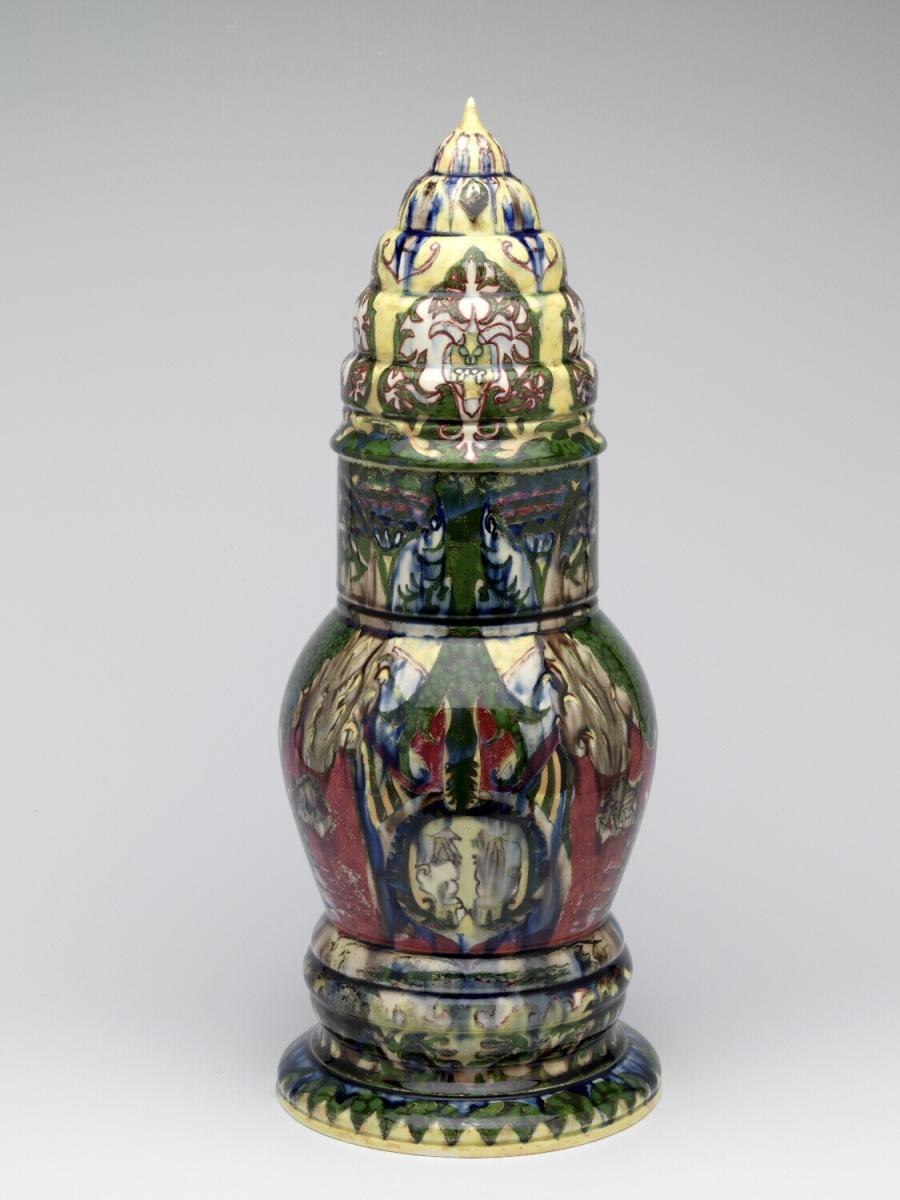 lidded vase