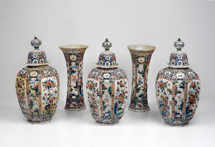set of ornamental jars