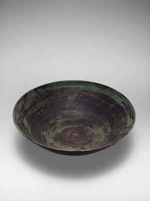 large-green-and-brown-bowl