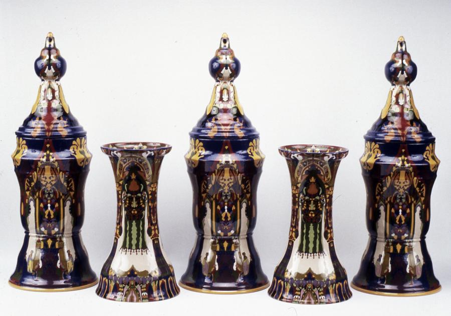 set of ornamental jars
