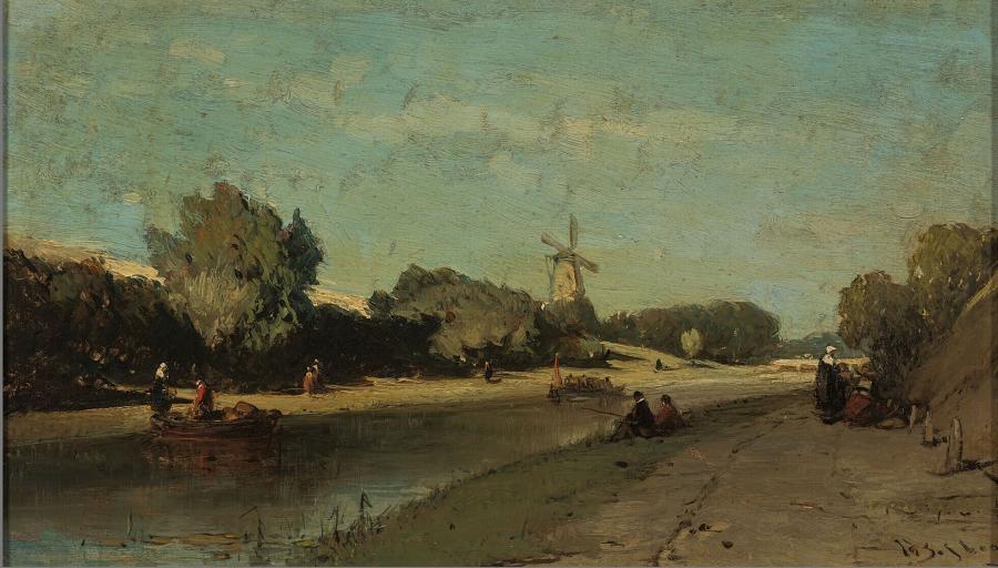 Landschap met vaart