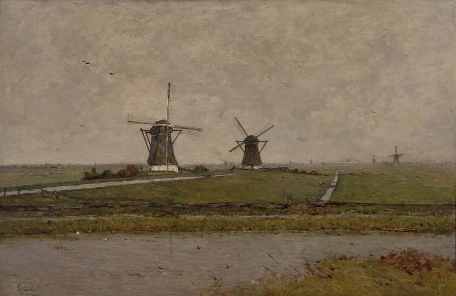 Polder with Mills near Overschie