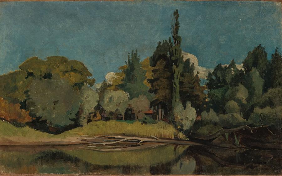 Landscape with Trees along the Water