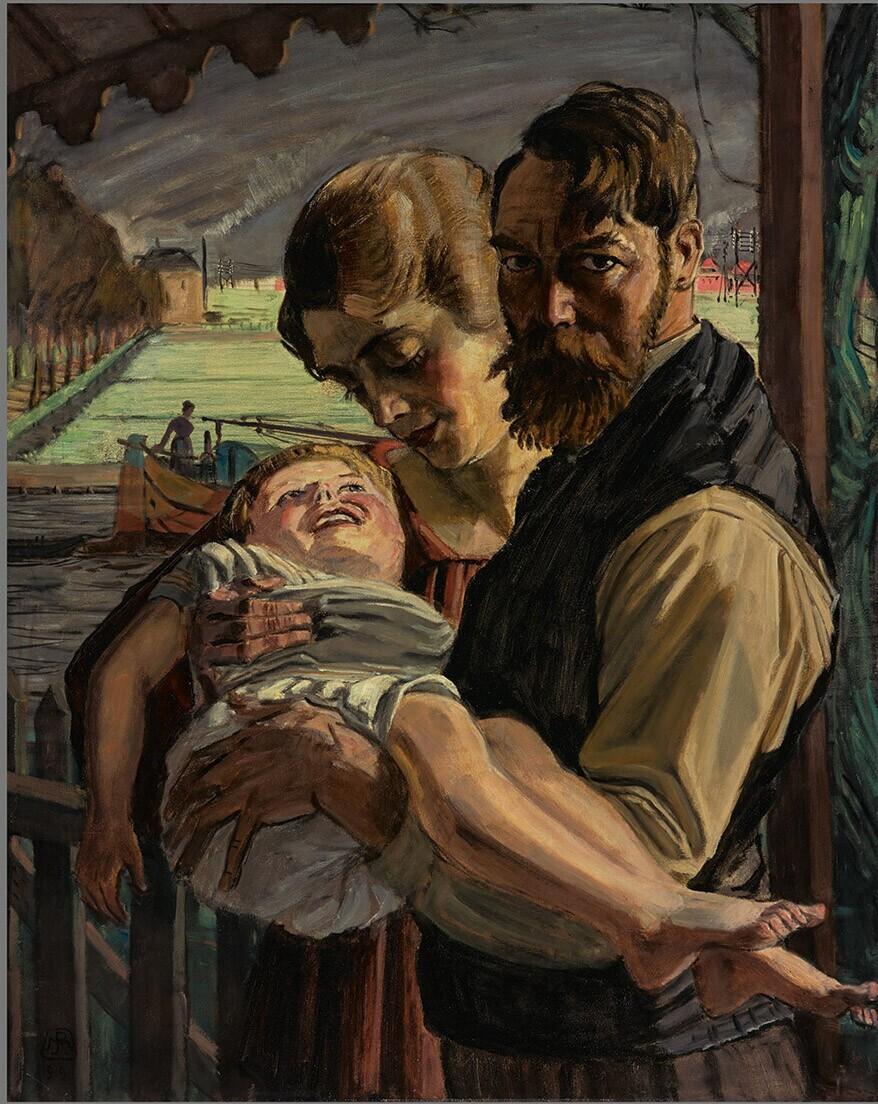 De familie van de kunstenaar