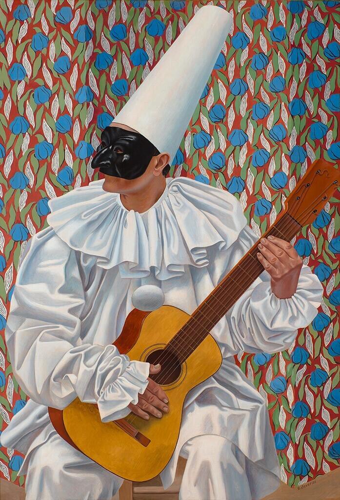 Pierrot with Guitar