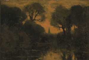 bomen-bij-avond-zonsondergang
