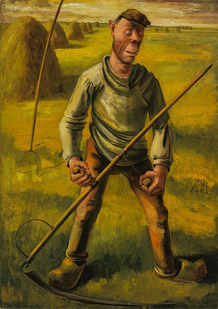 Mowing Farmer