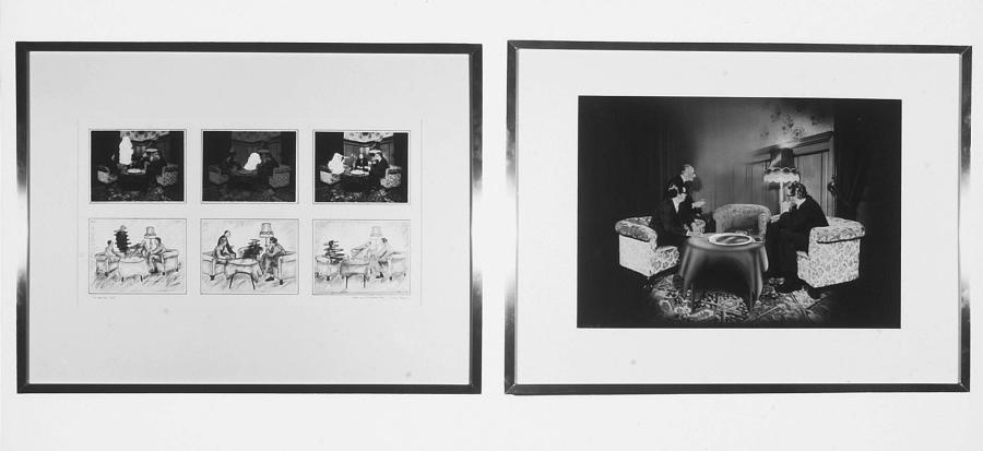 Studie voor 'Conversation Piece: Missing Persons'