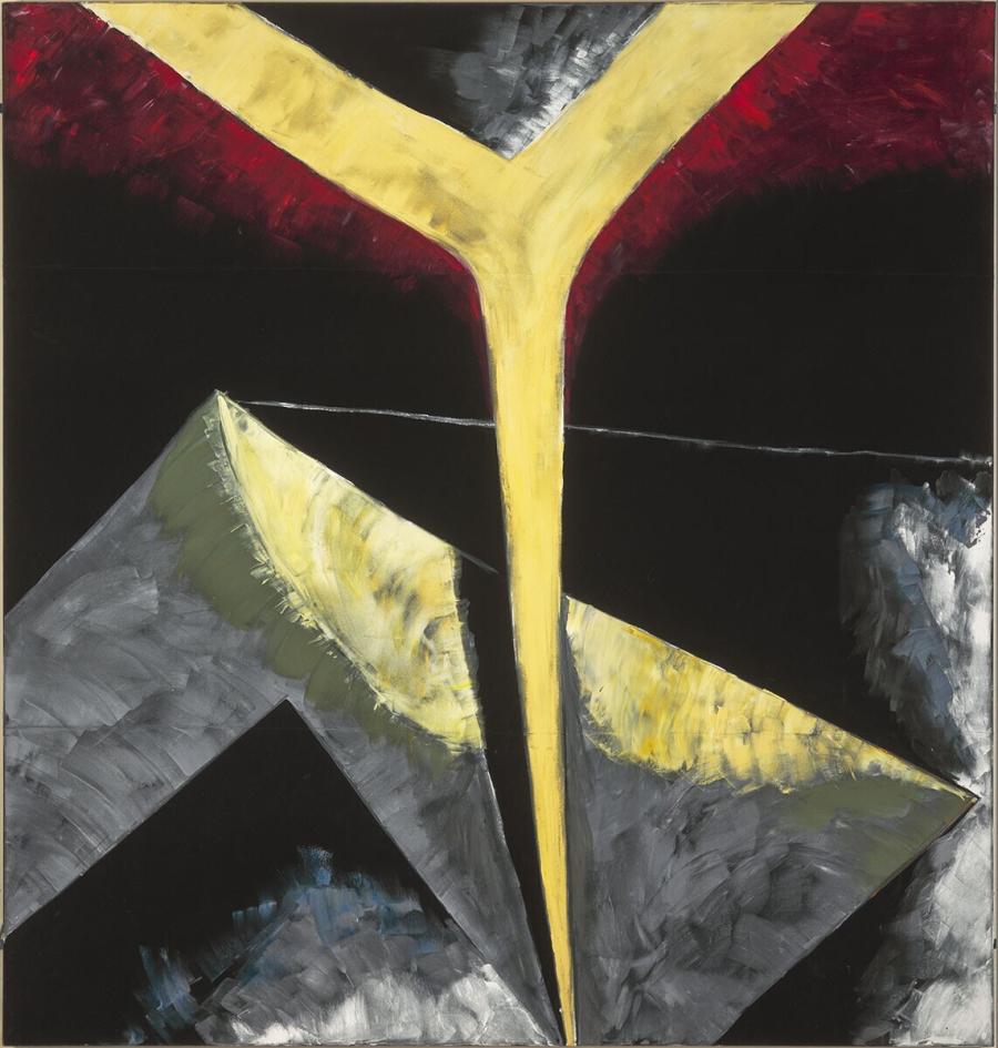 Abstract Painting , Rodchenko (The Huge Wall Symbolizing Fate's Inaccessibility) (Abstract schilderij, Rodchenko (De enorme muur die de ontoegankelijkheid van het lot symboliseert))