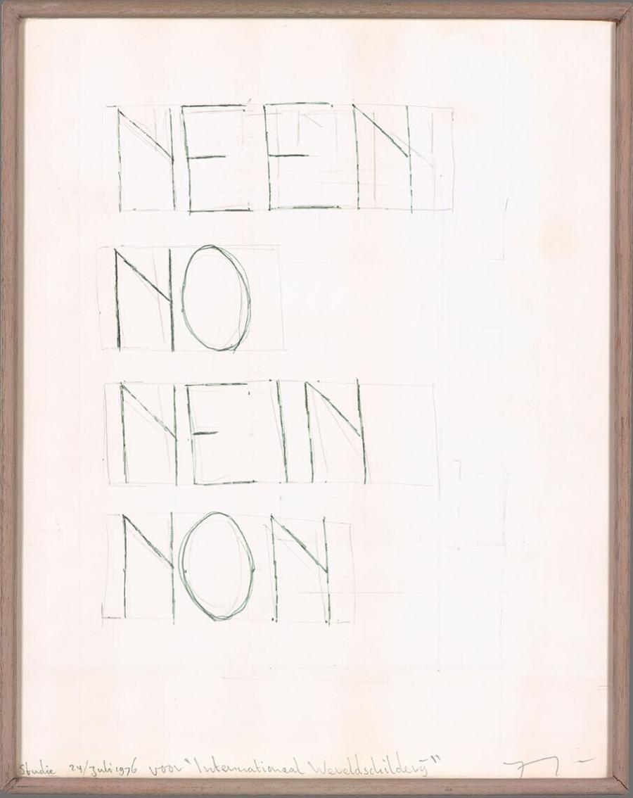 Study 24/July 1976 for the "International World Painting"