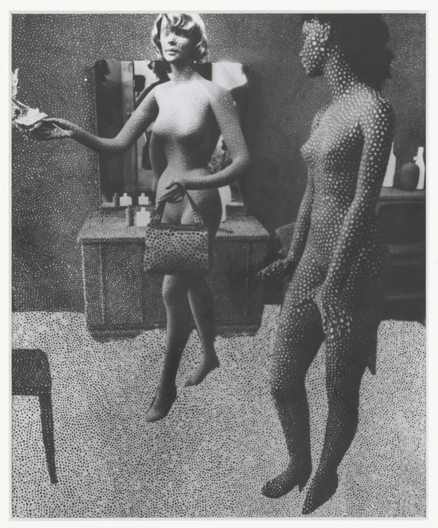 Foto van collage (circa 1966) van Yayoi Kusama