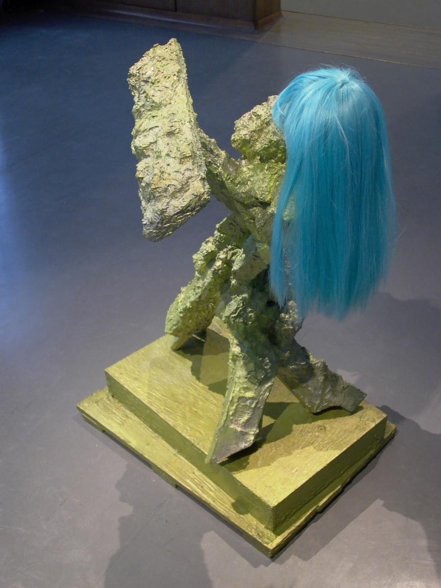 Untitled (Green with Blue Wig)