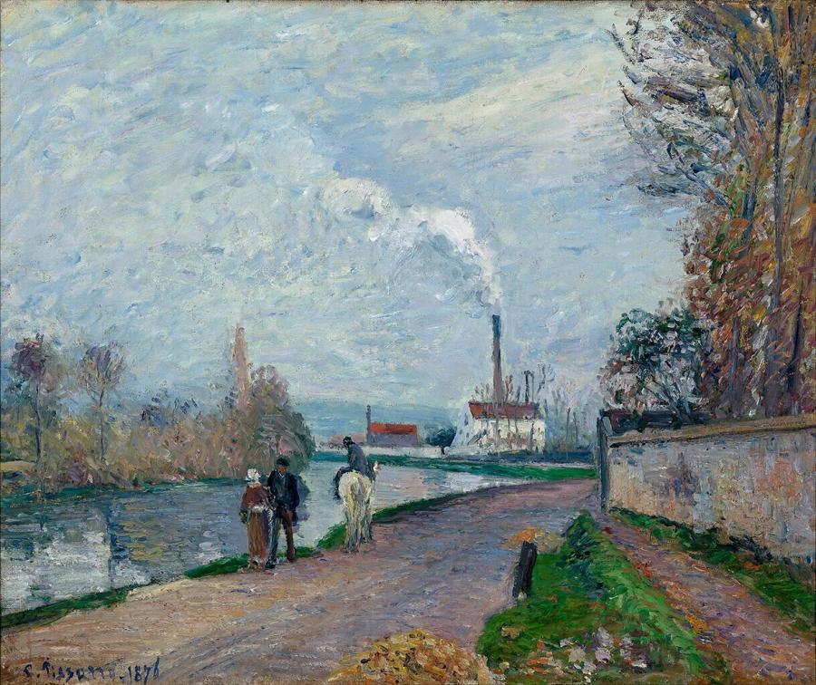 L'Oise à Pontoise au temps gris