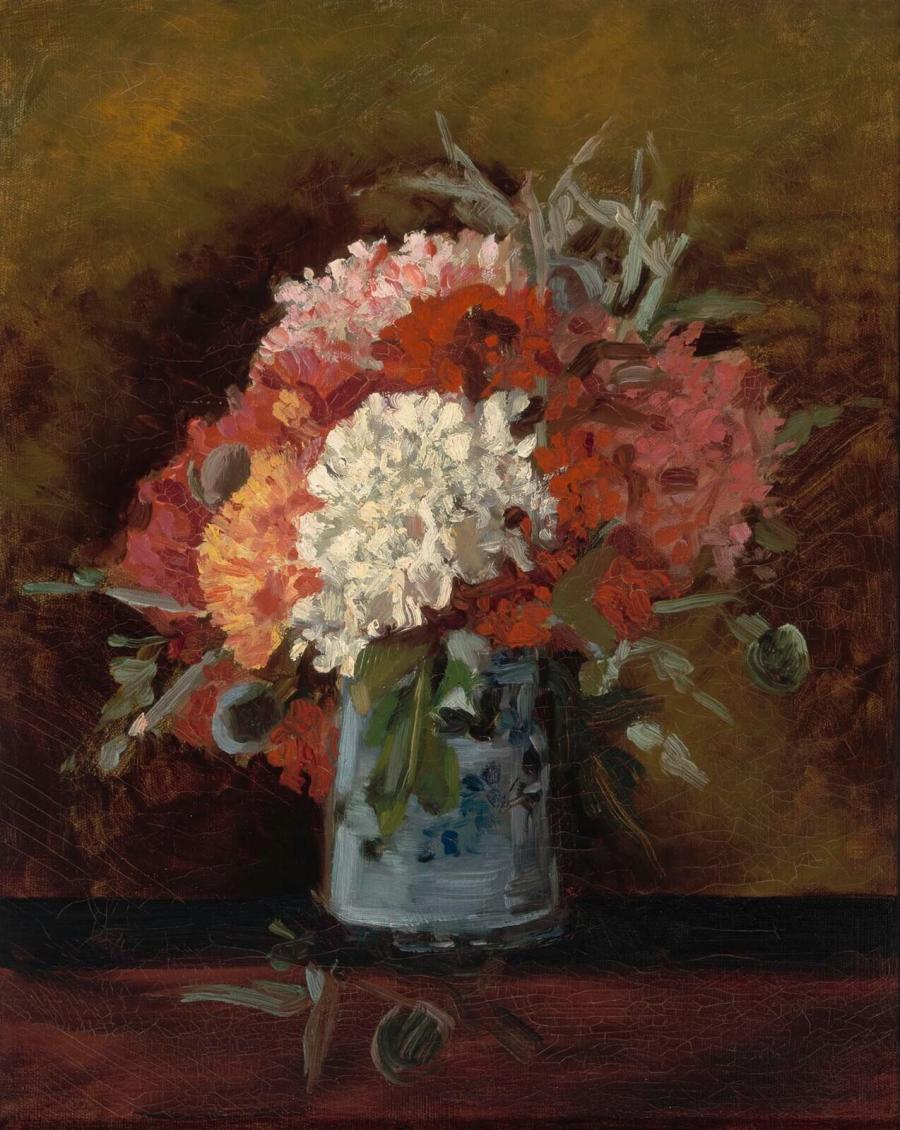 Vase with carnations