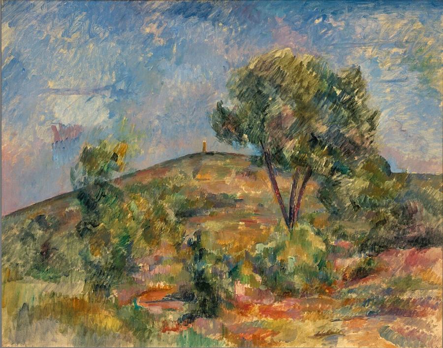 Landschap bij Aix met de Tour de César