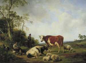 landschap-met-koeien-en-ander-vee