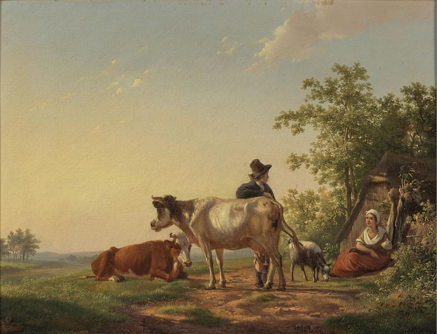Summer Landscape with Cattle