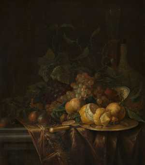still-life-with-fruit-a-flute-and-a-carboy