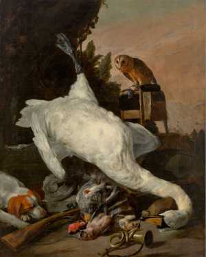 hunting-still-life-with-a-swan