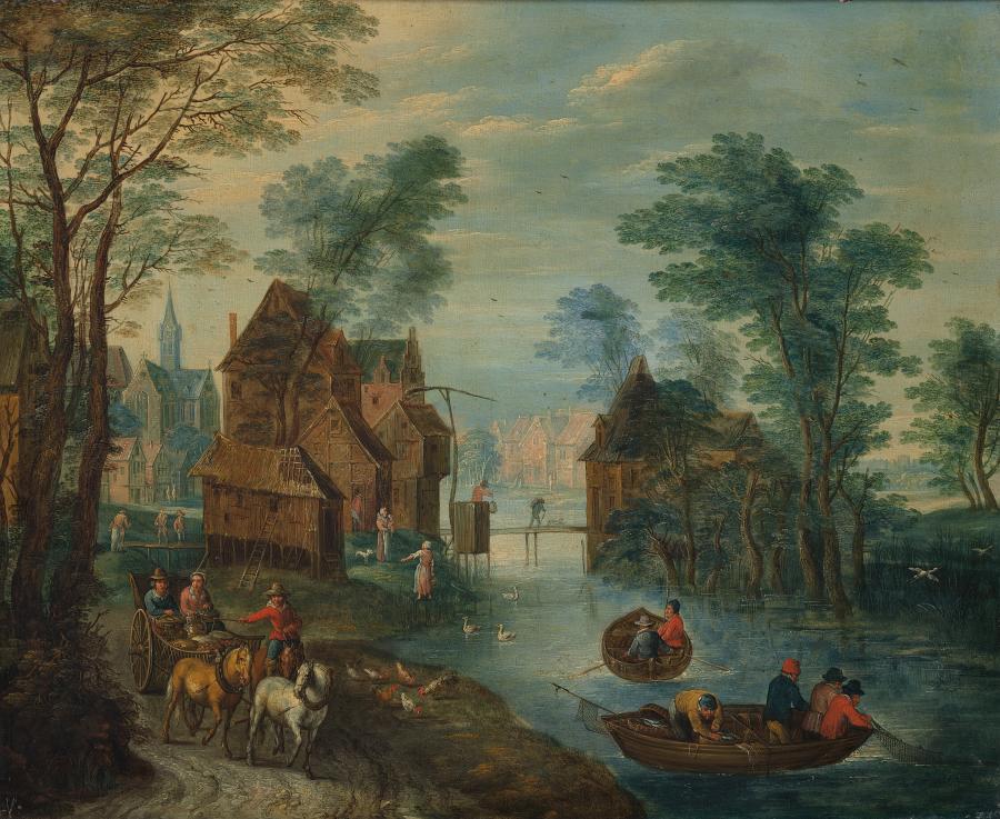 A village channel