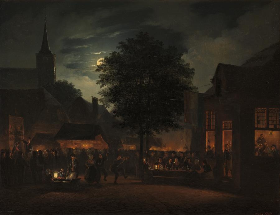 Village fair by night