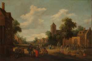 dorpsgezicht-het-spijzigen-van-de-hongerigen
