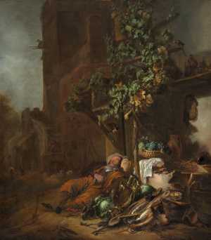 tobit-asleep-under-a-vine-is-blinded