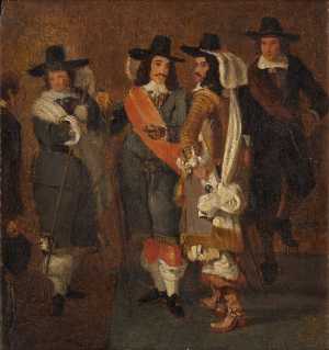 officers-of-the-miltia-of-rotterdam-before-the-city-hall