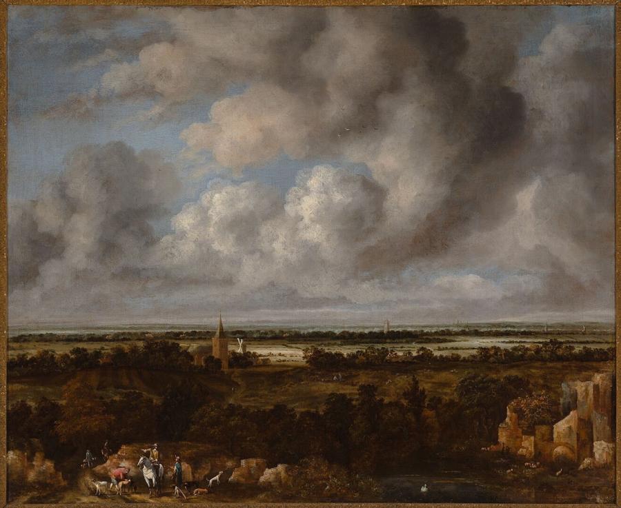 Panorama with Falconers