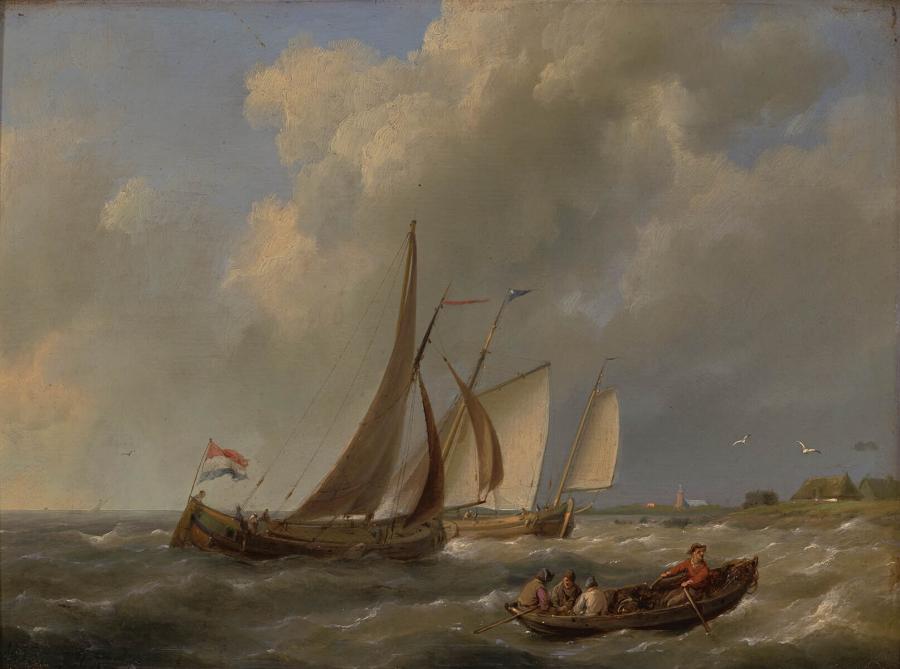 Restless River with Ships