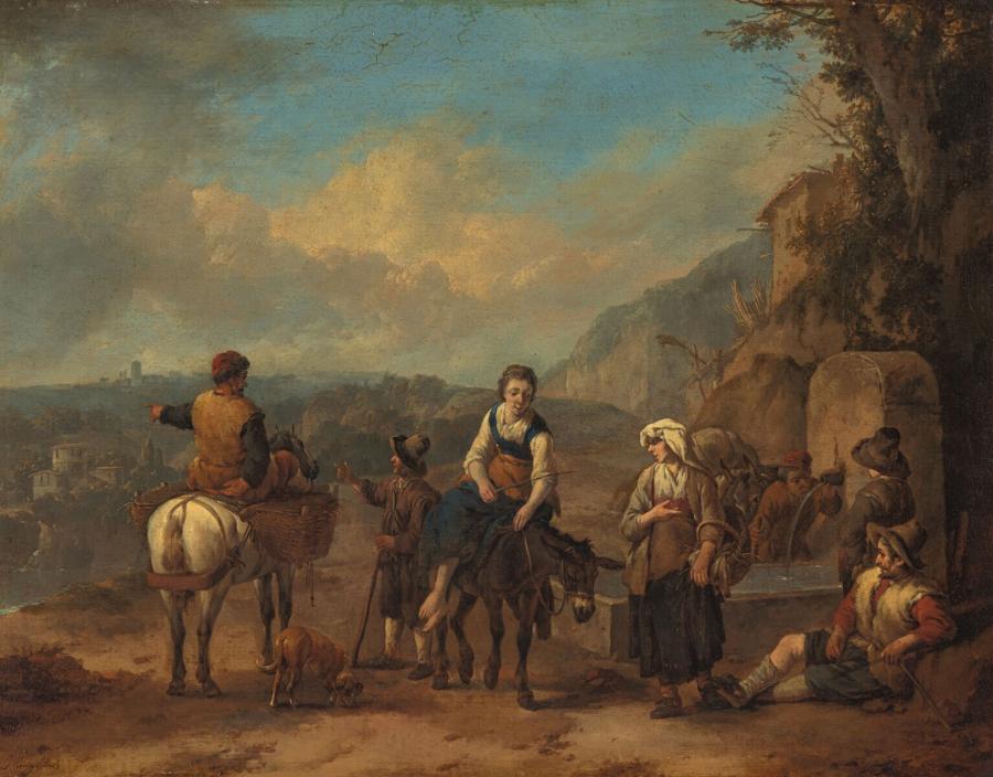 Peasantry near a Spring