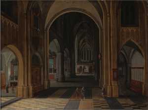 interieur-van-een-gotische-kerk