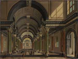 interieur-van-een-kerk-in-renaissance-stijl
