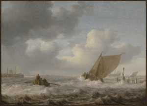riviermond-met-schepen-bij-stormachtig-weer