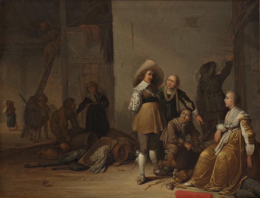 Requisitioning on the Threshing Floor of a Barn