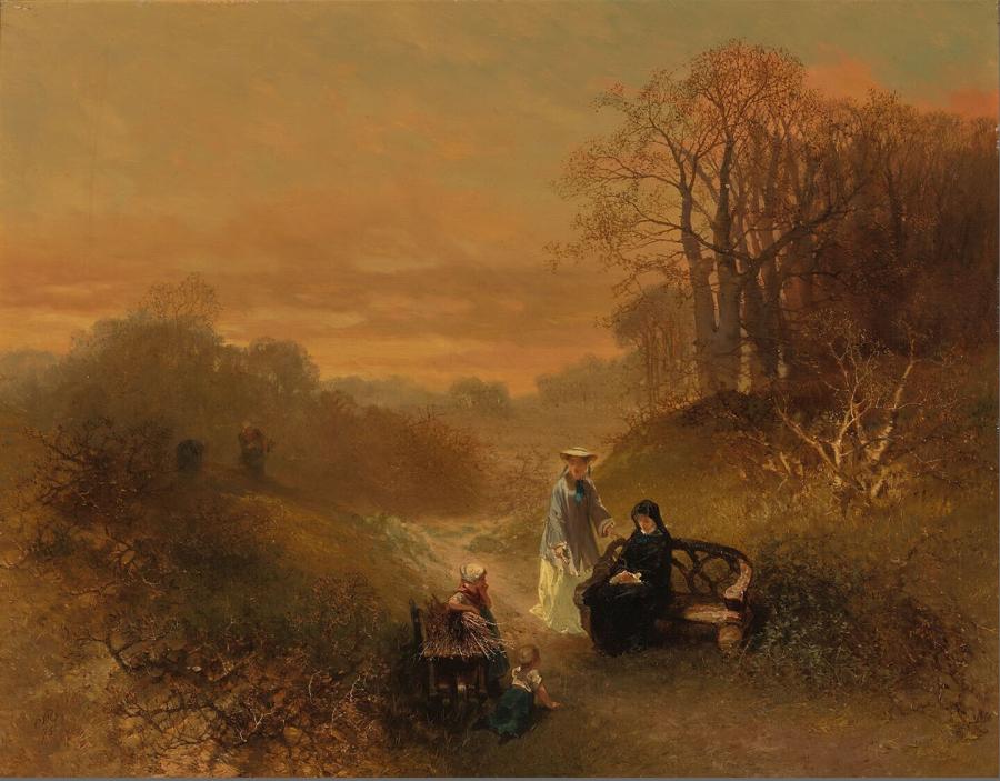 A Young Widow with her Sister