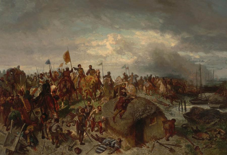 Floris V op de dijk bij Vronen (1272)