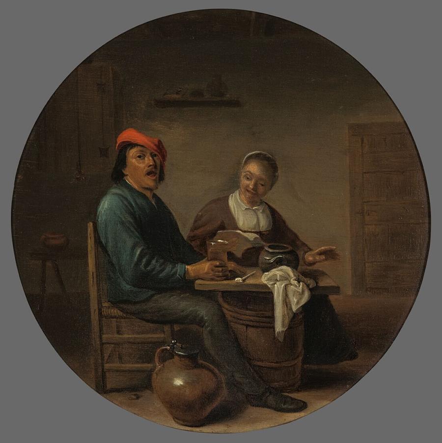 Peasants Singing in an Interior