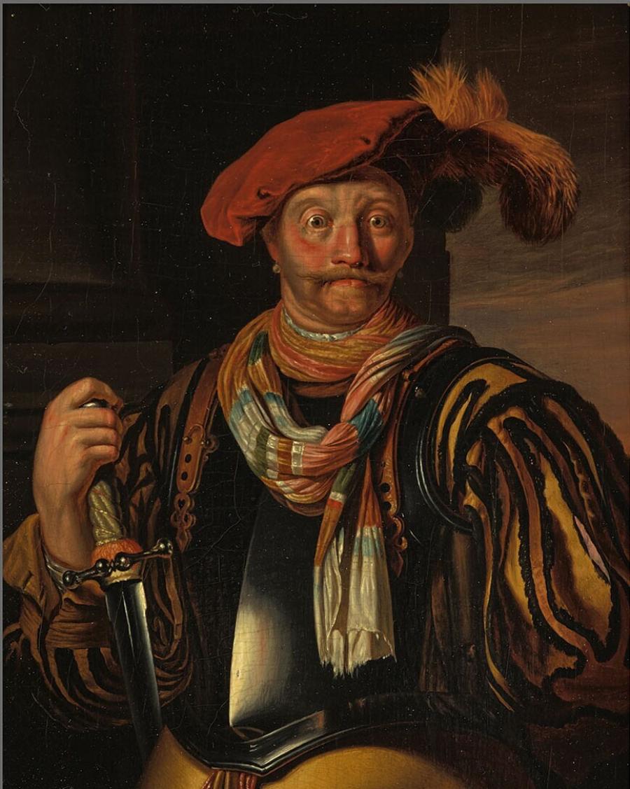 Standing Warrior with a Sword in his Right Hand