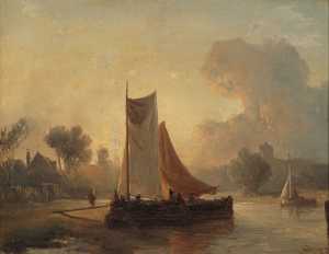 rivieroever-waartegen-een-boot-aanlegt