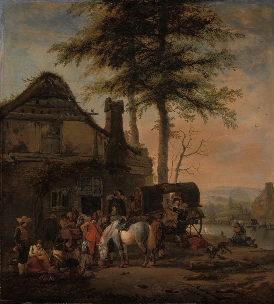 The Stop in Front of the Inn
