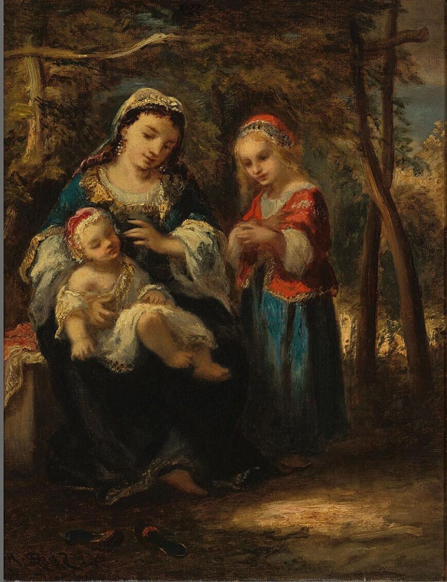 Mother with Two Children
