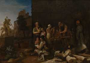 roman-streetscene-with-a-young-artist