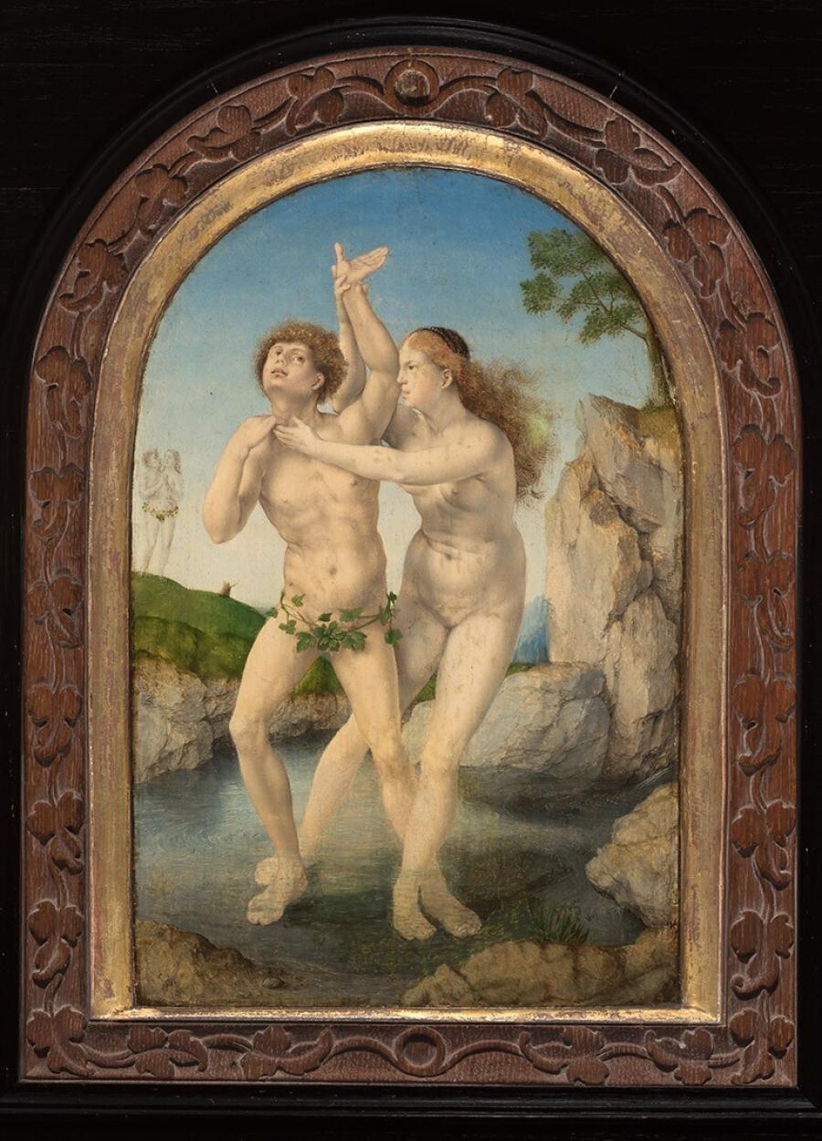 De metamorfose van Hermaphroditus en Salmacis