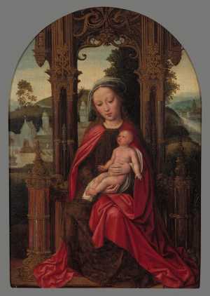 virgin-and-child-enthroned