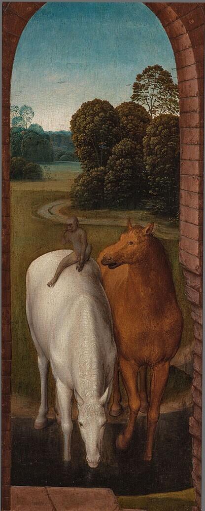 Two Horses in a Landscape
