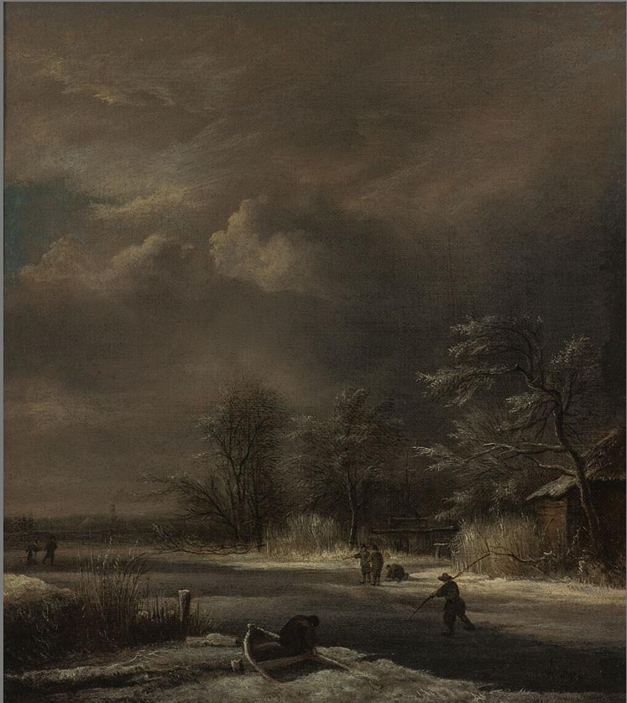 Winter Landscape with Skaters